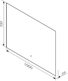 Am.Pm Зеркало X-Joy 100 с подсветкой – фотография-10