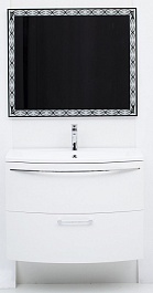 De Aqua Мебель для ванной Лонг 90, зеркало Тренд – фотография-1