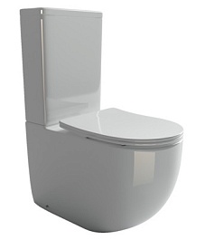 Ceramicanova Унитаз напольный пристенный Metropol Rimless CN4001 белый – фотография-1