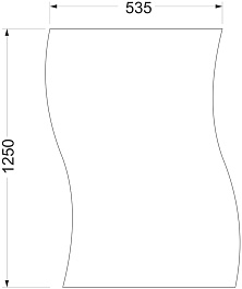 Mixline Зеркало Комфорт Волна 53.5 – фотография-2