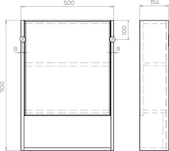 Vigo Зеркальный шкаф Urban 500 – фотография-6