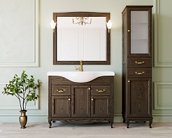 ValenHouse Тумба с раковиной Эллина 105 кальяри, фурнитура золото – фотография-4