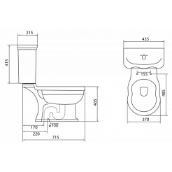 BelBagno Унитаз-компакт BOHEME BB115CPS – фотография-4