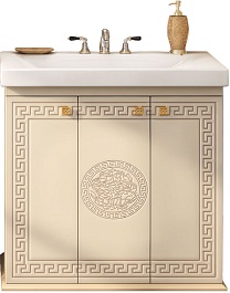 Misty Тумба для умывальника Olimpia Lux 90 бежевая патина – фотография-1