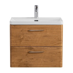 BelBagno Тумба с раковиной Due 60 подвесная Rovere Nature – фотография-2