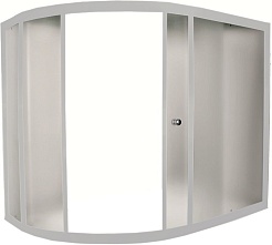 1Marka Шторка для ванны Catania 150x100x140 хром – фотография-1