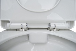 Azario Унитаз-компакт Fretta AZ-1223 безободковый с бачком с сиденьем микролифт белый – фотография-11