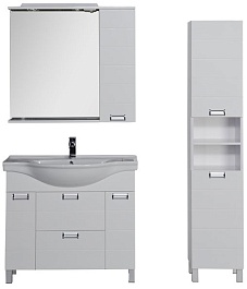 Aquanet Мебель для ванной  "Сити 90" белая  (173432) – фотография-2