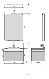 Velvex Зеркало Iva 60 лен – фотография-3