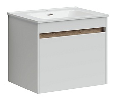 Sancos Тумба под раковину Smart 60 белый глянец