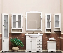 Opadiris Шкаф-пенал для ванной "Клио 37" R угловой, белый – фотография-3