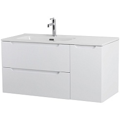 BelBagno Мебель для ванной Etna 100 L подвесная Bianco Lucido – фотография-5