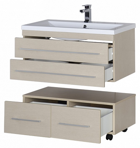 Aquanet Тумба подкатная "Нота 90" светлый дуб – картинка-7