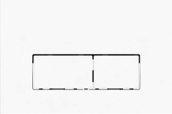BelBagno Кнопка смыва TETRA BB-P58130 белая – фотография-1