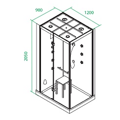 Iddis Душевая кабина Vane V9RS129i85 – фотография-3