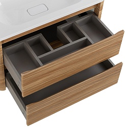 Cezares Тумба с раковиной Relax 80 подвесная дуб карамельный – фотография-5