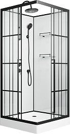 Niagara Душевая кабина Standart 100x100 L черная – фотография-2