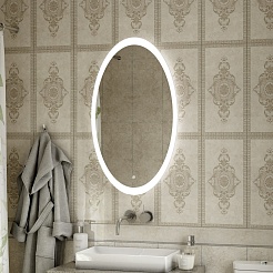 Continent Зеркало Lily Led 600x1050 – фотография-7