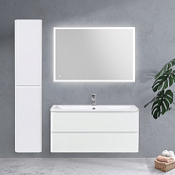 BelBagno Мебель для ванной Albano 120 подвесная Bianco Lucido – фотография-2