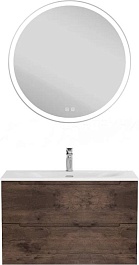 BelBagno Тумба с раковиной Etna 90 подвесная Rovere Moro с раковиной BB-8099-90 – фотография-3