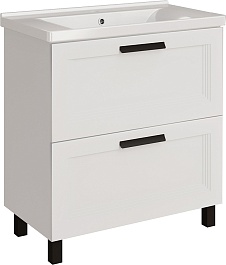 ASB-Mebel Тумба с раковиной София 80 белая матовая – фотография-1