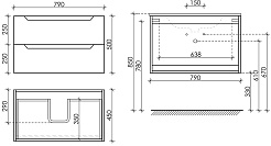 Sancos Тумба с раковиной Norma 2.0 80 белый глянец раковина Element 81 CN7005 – фотография-3