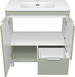 Brevita Мебель для ванной Risacca Pistachio 80 фисташковый – фотография-8