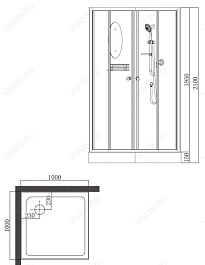 Nautico Душевая кабина Econom N-100CK – фотография-3