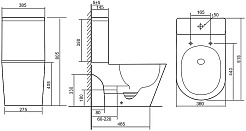 Azario Унитаз-компакт Berton AZ-6093 безободковый с бачком с сиденьем микролифт белый – фотография-14