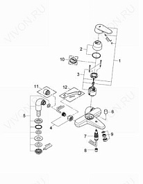 Grohe Смеситель "Eurodisc Cosmopolitan 33392002" – фотография-3