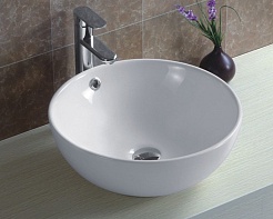 Esbano Раковина накладная Topaz 42 белая – фотография-2