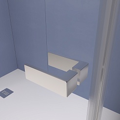 RGW Душевой уголок Stilvoll SV-040 100x90 профиль хром стекло прозрачное – фотография-5