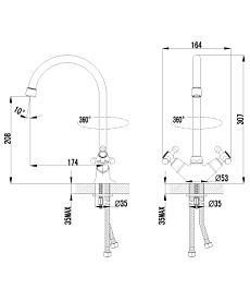Lemark Смеситель "plus Harmony LM1405C" для кухонной мойки – фотография-2