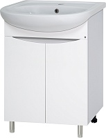 Misty Тумба с раковиной Смайл 60 белая