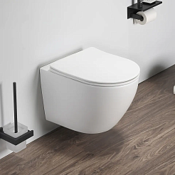 Ceruttispa Унитаз подвесной Ticino Aria MW CT8917 белый матовый – фотография-4