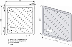 Style Line Мебель для ванной подвесная Атлантика 80, бетон темный – фотография-16