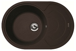 Florentina Мойка гранитная Родос 760 с крылом мокко – фотография-1