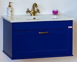 Sanflor Тумба с раковиной Ванесса 75 индиго – фотография-1