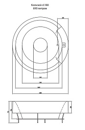 Aquatika Акриловая ванна H2O Колизей Basic – фотография-3