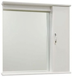 Водолей Зеркальный шкаф Тунис 75 R белый – фотография-1