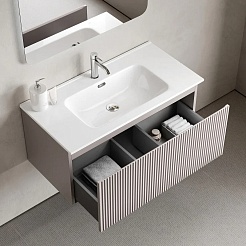 Sancos Тумба с раковиной Snob R 1.0 90 doha soft раковина Element 91 CN7002 – фотография-2