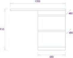 Onika Мебель для ванной Милтон 120 L под стиральную машину белая – фотография-11