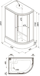 Triton Душевая кабина Риф В 120x80 L – фотография-6