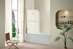 Cezares Шторка на ванну RETRO-V-1-80/145-PP-G-L – фотография-2