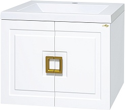 Misty Тумба с раковиной Галвер 80 подвесная белая – фотография-1