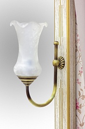 Sanflor Зеркало Адель 100 белое/патина золото – фотография-5