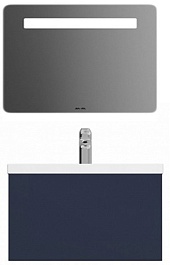 Am.Pm Тумба с раковиной Gem 75 глубокий синий, с 1 ящиком – фотография-4