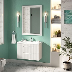 Brevita Мебель для ванной Ariana 80 белая – фотография-2