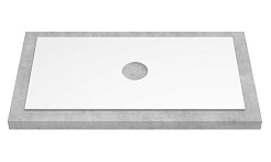 Зов Тумба с раковиной Кито 80 столешница подвесная белая/тростник – фотография-2