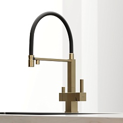 Sancos Смеситель для кухни Moro SC4006BG брашированное золото PVD покрытие – фотография-2